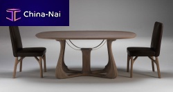 Contemporary table ARPA 6104woodenwooden baseoval