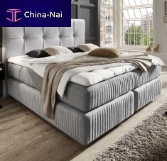 Double bed GOLDEN PEOPLEsinglecontemporaryupholstered