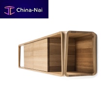 Wall-mounted shelf PRIMUMcontemporaryoaksolid wood