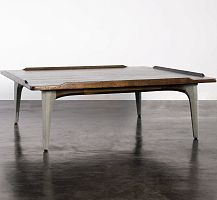 Contemporary coffee table SALK oakconcreterectangular