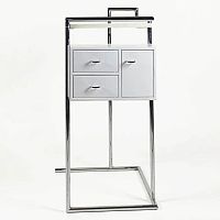 Contemporary dressing table PETITE COIFFEUSEMDFchrome steelby Eileen Gray