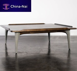 Contemporary coffee table SALK oakconcreterectangular