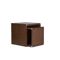 Contemporary nesting tables BARNESoakoak basesquare