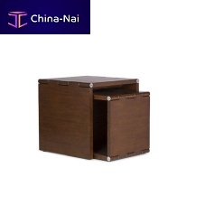 Contemporary nesting tables BARNESoakoak basesquare