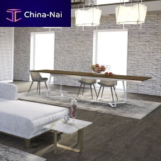 Contemporary table MAESTRALEoakwalnutcrystal