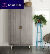 Contemporary wardrobe ARCANDA woodenwith swing doorschild's