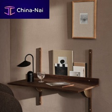 Wall-mounted desk Sectorcontemporaryoakstraight
