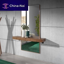Contemporary sideboard table 3235walnutrectangularwith drawer