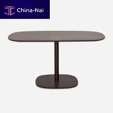 Contemporary coffee table TAB WORKlacquered glassoakwood veneer