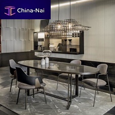 Contemporary dining table BOSTONwoodenmetalceramic