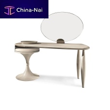 Contemporary dressing table DONALDmetalleatherwith long legs