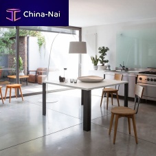 Contemporary table SMART glassironiron base