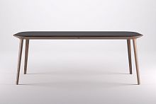 Contemporary dining table KALOTAglassmarblesolid wood