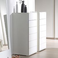 Contemporary chiffonier NIGHT lacquered woodwhite