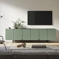 Contemporary TV cabinet Tulip4-doormelaminelacquered MDF