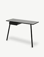Contemporary desk GEORG oakwith storage compartmenthome office