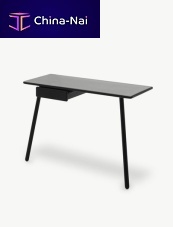 Contemporary desk GEORG oakwith storage compartmenthome office