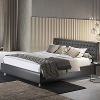 Double bed MISTRALcontemporaryupholsteredwith headboard