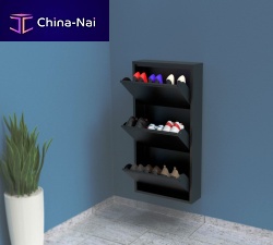 Contemporary shoe rack SPACE SAVINGpainted metal