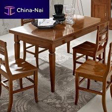 Traditional table solid woodrectangularextending