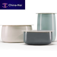Contemporary coffee table HELIOSlacquered metalmarbleceramic