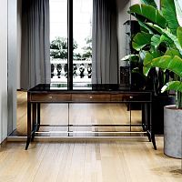 Traditional sideboard table RELIEF 150American walnuteucalyptuslacquered wood base