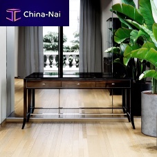 Traditional sideboard table RELIEF 150American walnuteucalyptuslacquered wood base