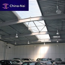 Plastic roofing CINTRALUX PRV LONGLIFEcorrugatedcurvedwith UV protection