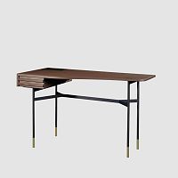 Contemporary writing desk HARRIoaksolid woodwalnut