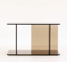 Contemporary sideboard table LUCENTtempered glassrectangularhome