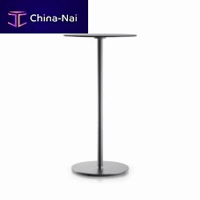 Contemporary high bar table PLANClaminatesteel baseround