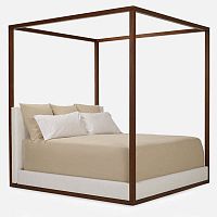 Canopy bed DESERT MODERNdoublecontemporarycherrywood