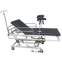 Hydraulic delivery table MF6602on casterswith footrest