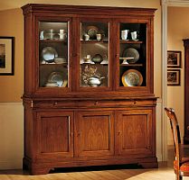 Traditional china cabinet 600woodenglass