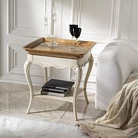 Classic side table M 507/Bcherrywoodlacquered wood baserectangular