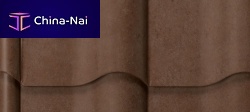 Interlocking roof tile BRICK BLENDmetalcoloredtraditional look