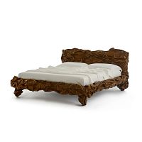 Double bed Grinzaoriginal designupholsteredwith headboard