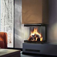 3-sided fireplace insert NBC/500/500wood-burningsteelcontemporary