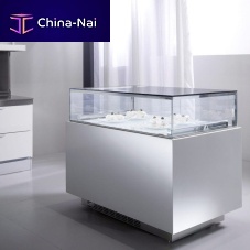 Island refrigerated display case GEM DELIfor pastry shopsstainless steelwhite