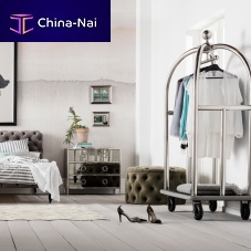 Baggage trolley VIP VEGASstainless steellacquered MDF