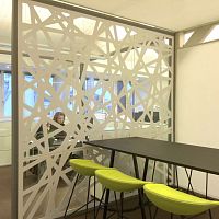 Removable partition MIKADOaluminumcommercialfor offices