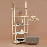Contemporary shelf ONE STEP UPashsteel