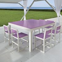 Contemporary table ZERODIECIstainless steelaluminum baserectangular