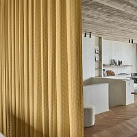 Curtain fabric SILVER LININGplaingeometric patternTextilene®