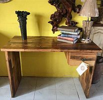 Rustic secretary desk AUX-33solid woodcustomwith drawers