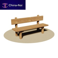 Traditional public bench CHILDREN'S pinewith backrestwithout armrests