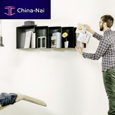 Wall-mounted shelf APERTUREmodularcontemporaryiron