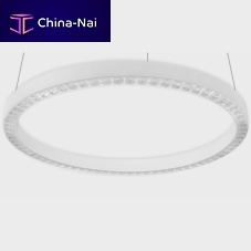 Hanging light fixture LOOPLEDroundcast aluminum