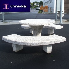 Contemporary picnic table TPTHGSconcretegranite baseround