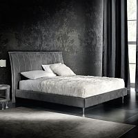 Double bed ARCHIBOLDcontemporaryleather200x200 cm